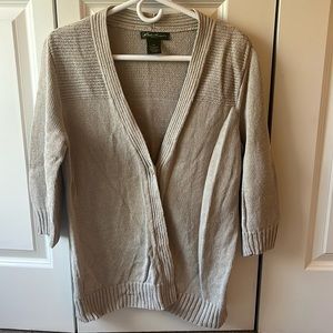Women’s Eddie Bauer 3/4 Sleeve Cardigan Beige